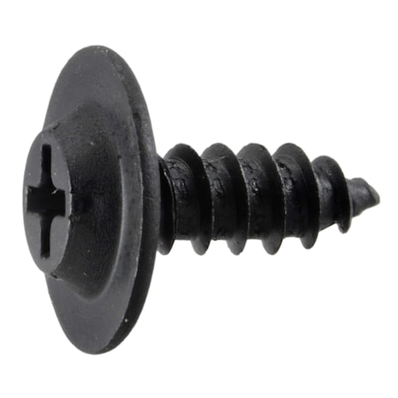 Midwest Fastener Sheet Metal Screw, #10 x 1/2 in, Black Steel Flat Head Phillips Drive, 20 PK 39628